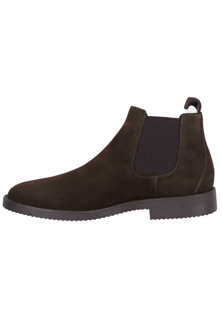 Spatarella Chelsea boots uomo in camoscio testa di moro con suola in para Consegna Veloce