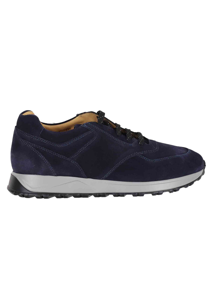 Spatarella Sneakes da uomo in camoscio blu con suola in gomma Convenienza