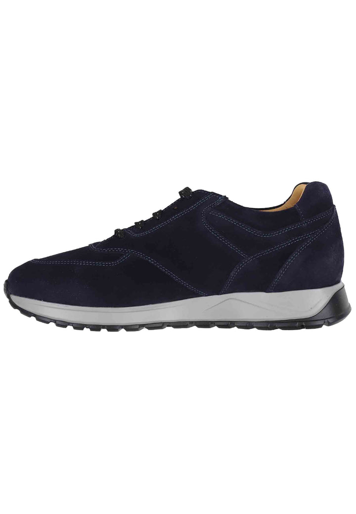 Spatarella Sneakes da uomo in camoscio blu con suola in gomma Convenienza