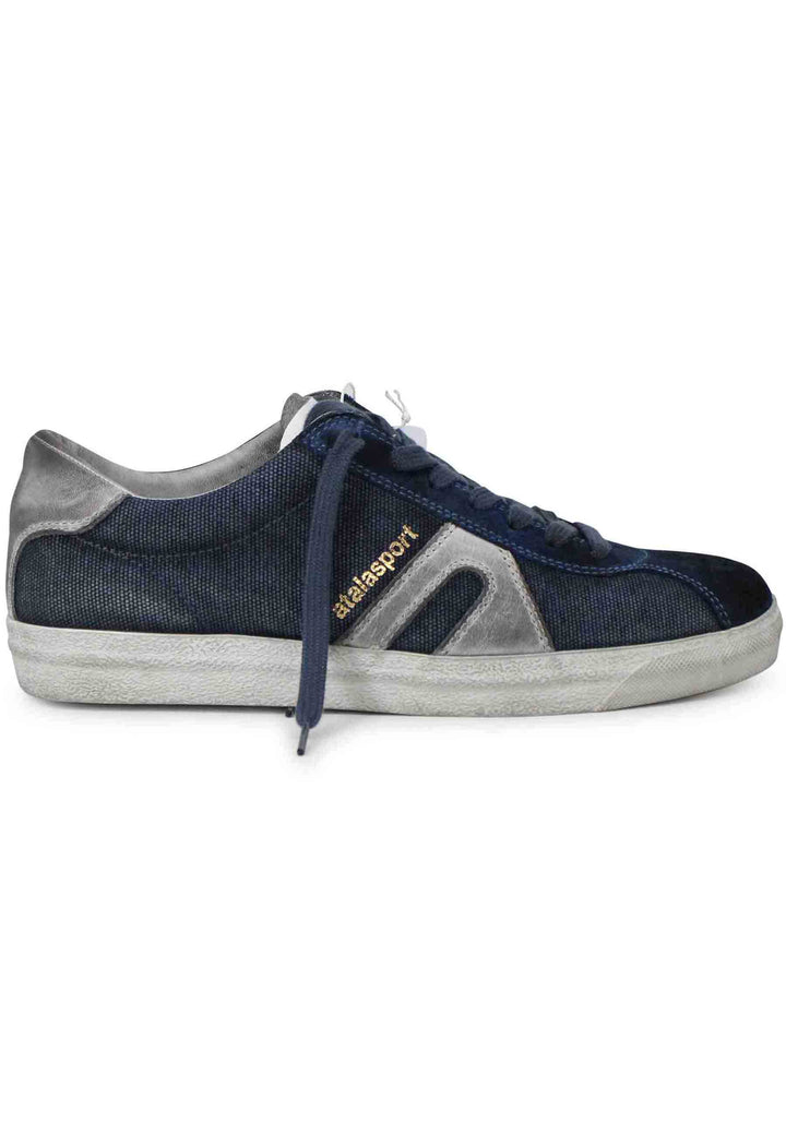 Spatarella Sneakers uomo in canvas vintage blu Offerte
