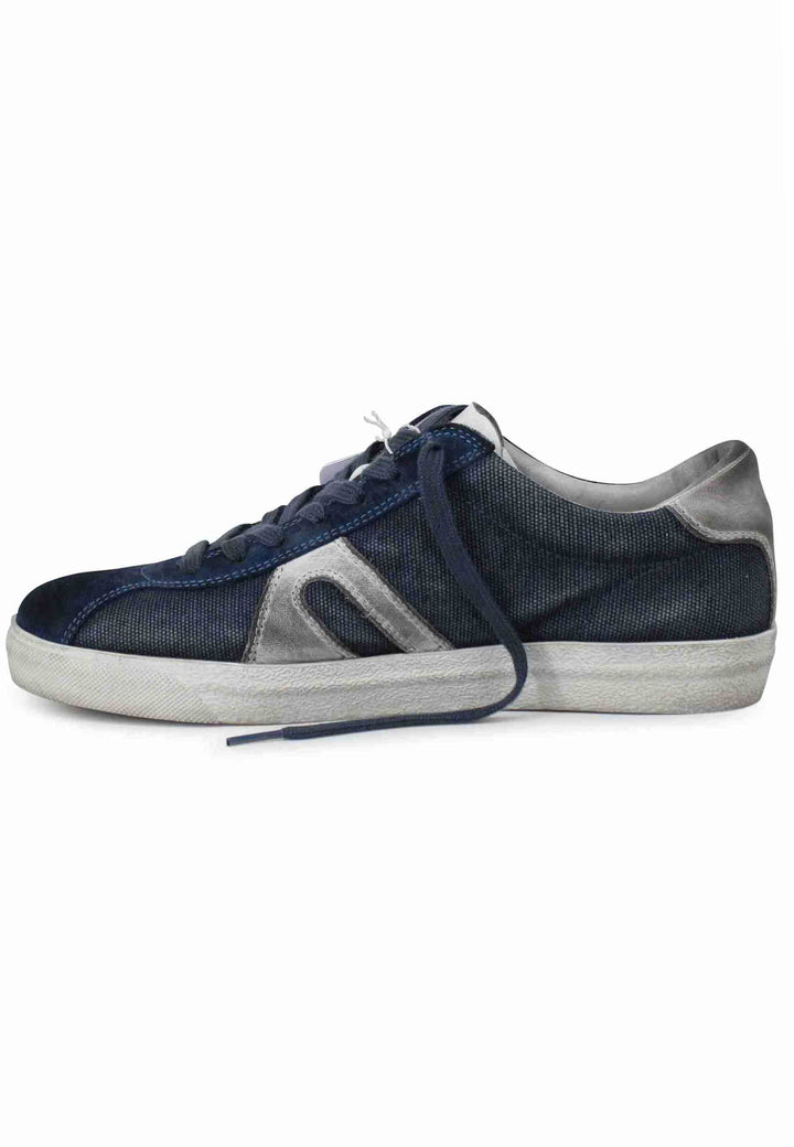 Spatarella Sneakers uomo in canvas vintage blu Offerte