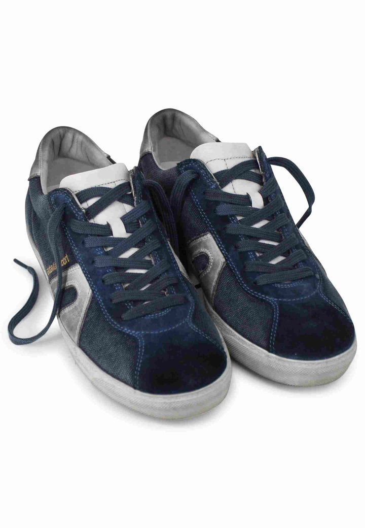 Spatarella Sneakers uomo in canvas vintage blu Offerte