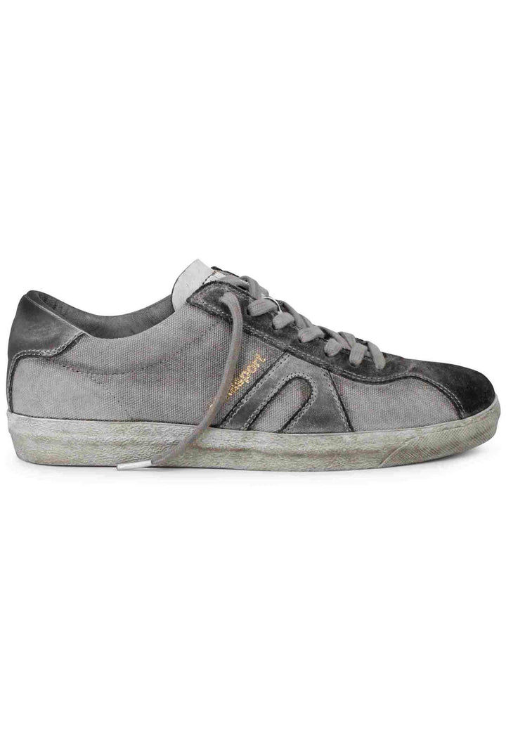 Spatarella Sneakers uomo in canvas vintage grigio Vendita calda