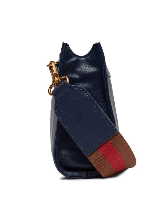 Spatarella Borse donna a tracolla in similpelle blu navy Negozi Online
