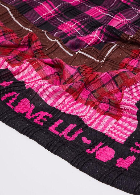 Spatarella Foulard donna in plissé fucsia Moda