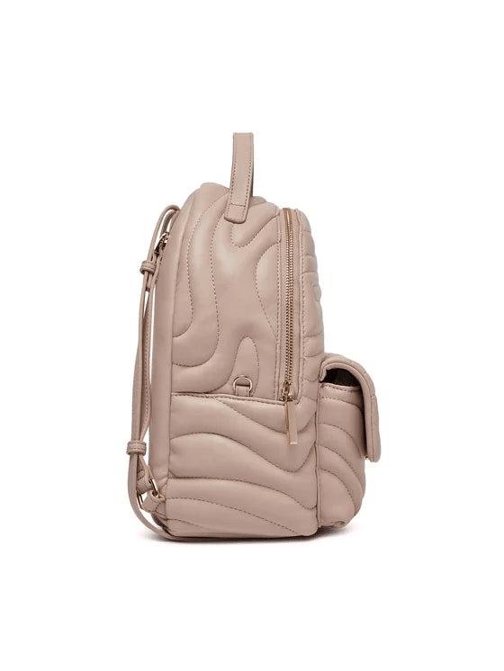 Spatarella Zaini donna in ecopelle beige Italy