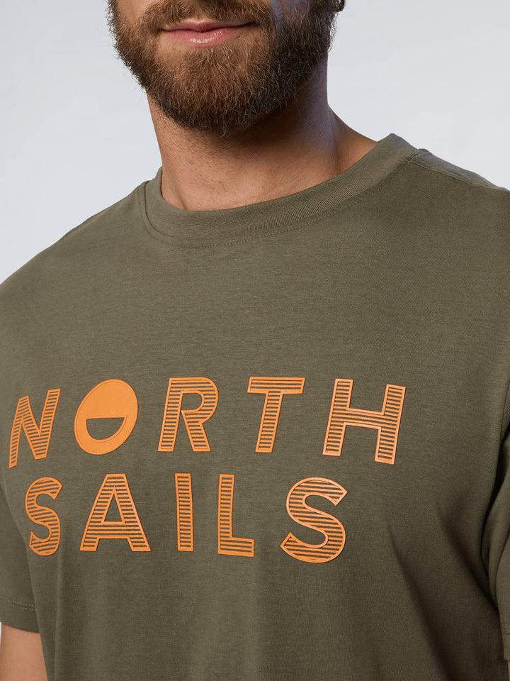 Spatarella T-shirt uomo in cotone verde 692973-0441 Novità