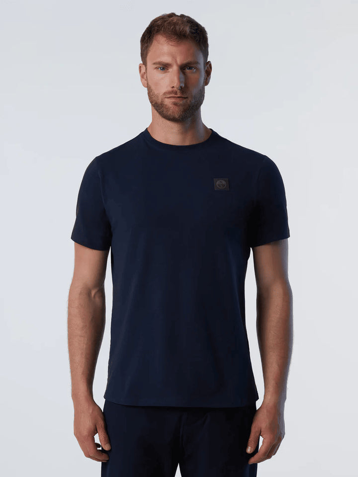 Spatarella T-shirt uomo in cotone blu 692981-0802 Presa