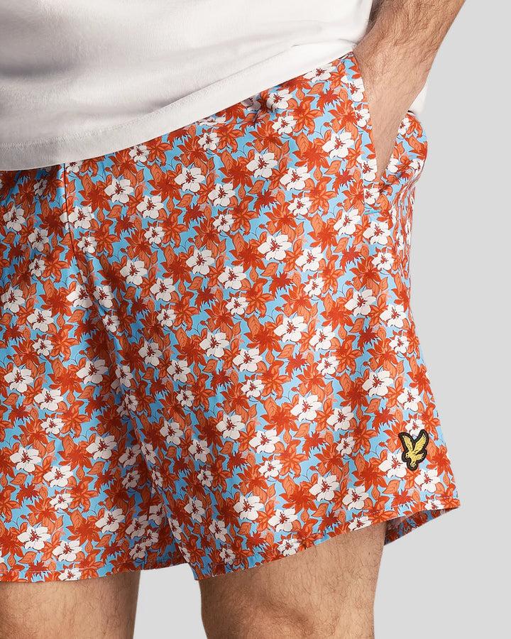 Spatarella Costumi uomo in tessuto a fiori Saldi