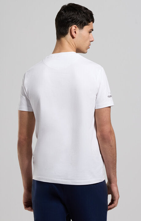 Spatarella T-shirt uomo girocollo in jersey bianco bmt0162-1000 In Vendita