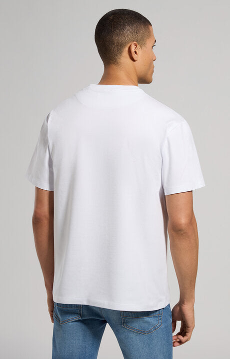Spatarella T-shirt uomo girocollo in jersey bianco pbmt0073-1000 Vendita Calda