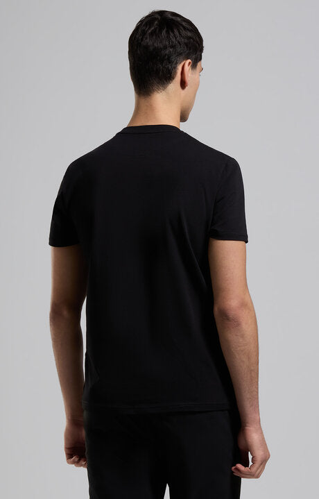 Spatarella T-shirt uomo girocollo in jersey nero bmt0159-8000 Saldi Di Fabbrica