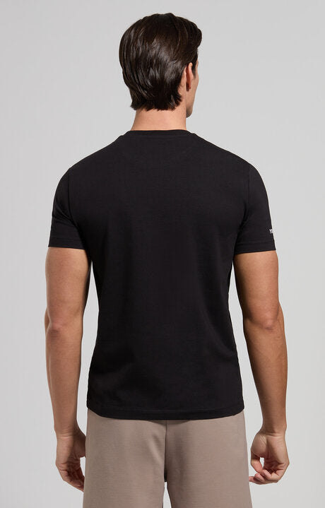 Spatarella T-shirt uomo girocollo in jersey nero bmt0162-8000 Vendite Flash