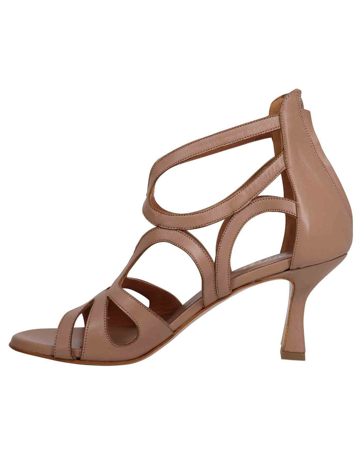 Spatarella Sandali donna in pelle naturale con tallone chiuso e punta tonda Spedizione Gratuita