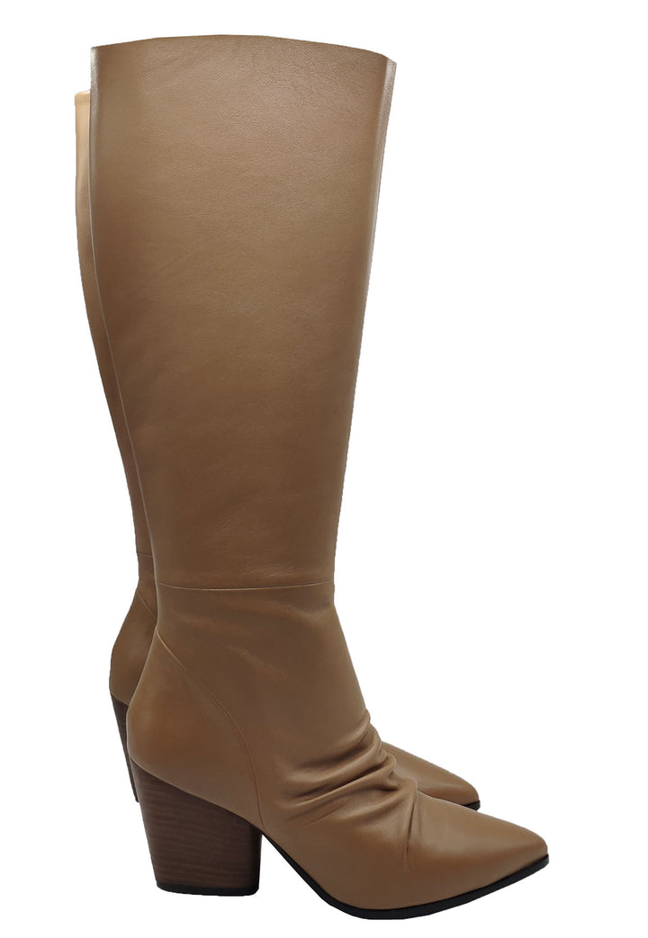 Spatarella Calzature Donna Stivali In Pelle Nude Con Tacco Messicano Online