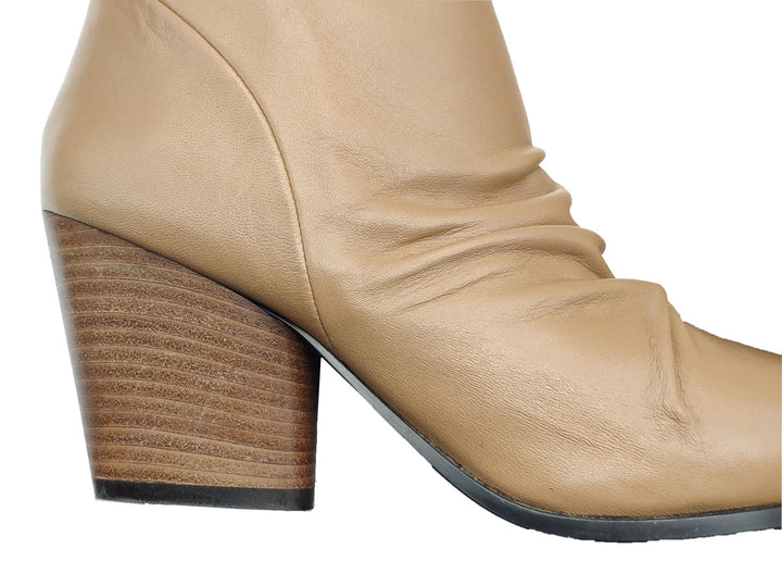 Spatarella Calzature Donna Stivali In Pelle Nude Con Tacco Messicano Online