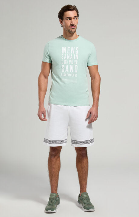 Spatarella Bermuda uomo in felpa stretch bianco bmf0119-1000 50% di sconto per tempo limitato