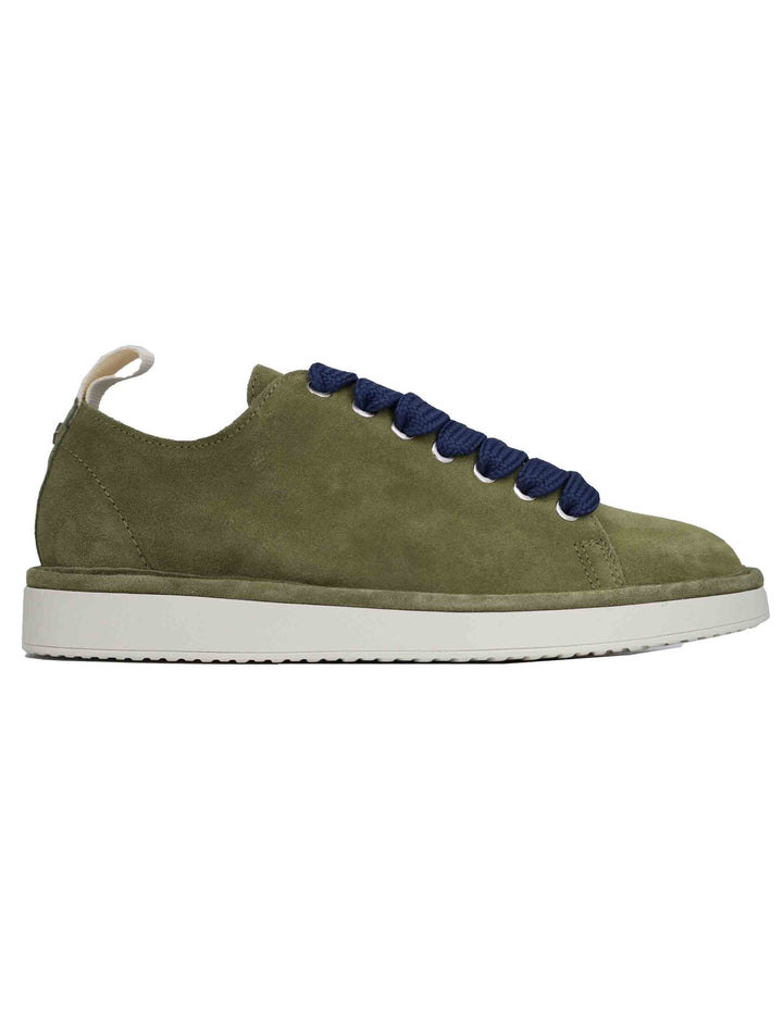 Spatarella Sneakers uomo in camoscio verde Sottocosto