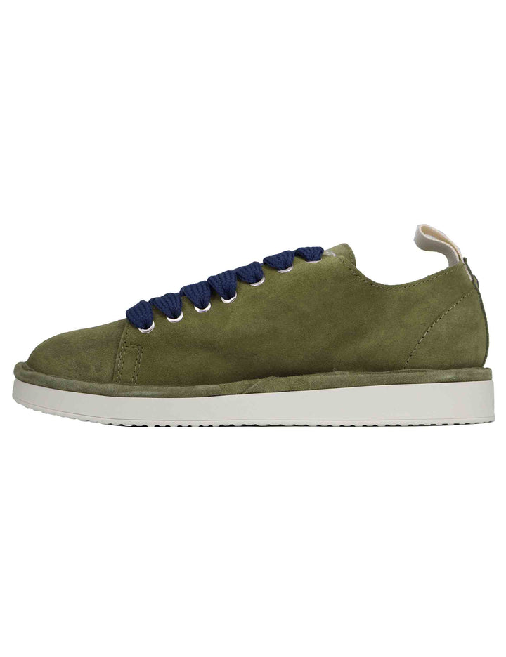 Spatarella Sneakers uomo in camoscio verde Sottocosto