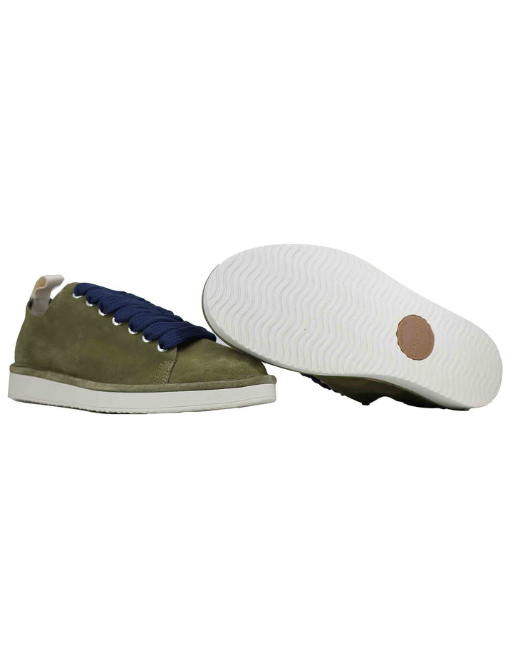 Spatarella Sneakers uomo in camoscio verde Sottocosto