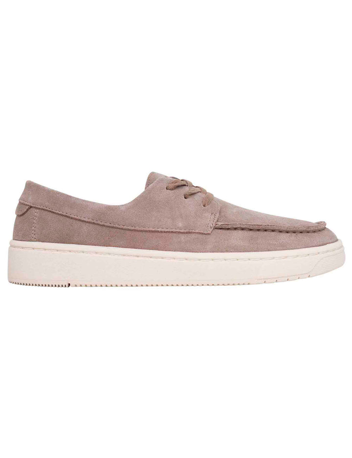 Spatarella Stringate uomo in camoscio taupe con suola in gomma Offerta