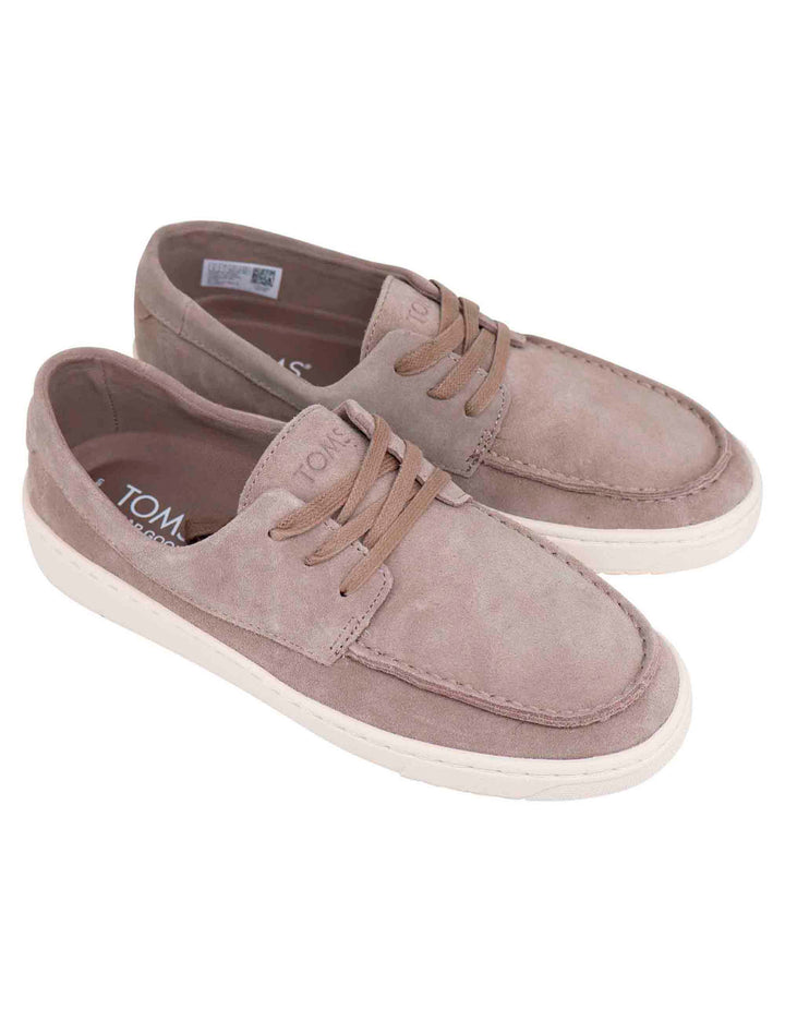 Spatarella Stringate uomo in camoscio taupe con suola in gomma Offerta