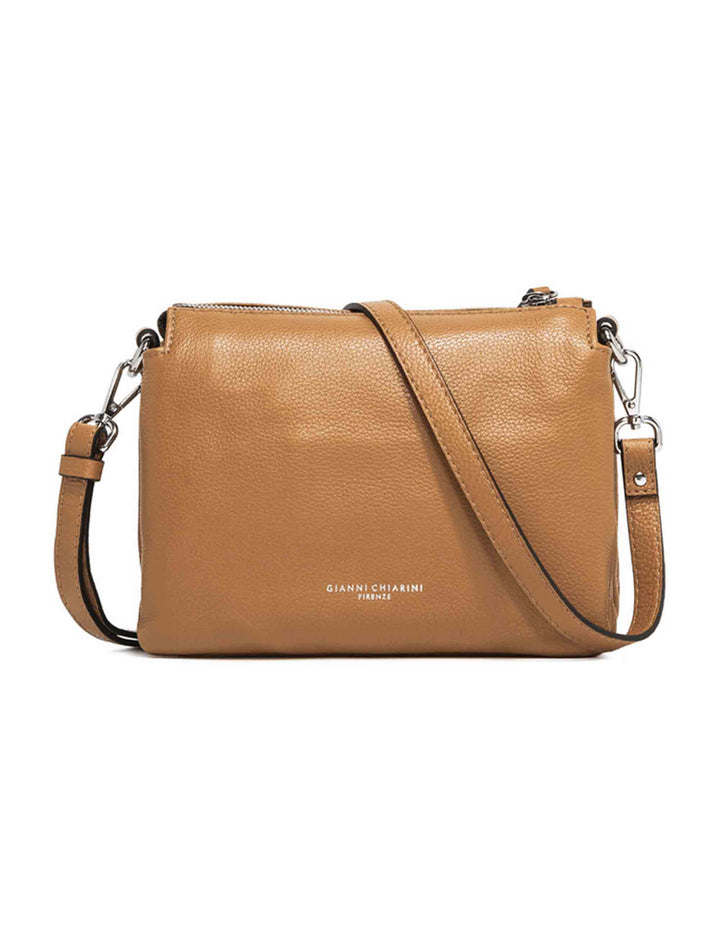 Spatarella Borse donna pochette Three in pelle naturale con tracolla removibile in tono Outlet