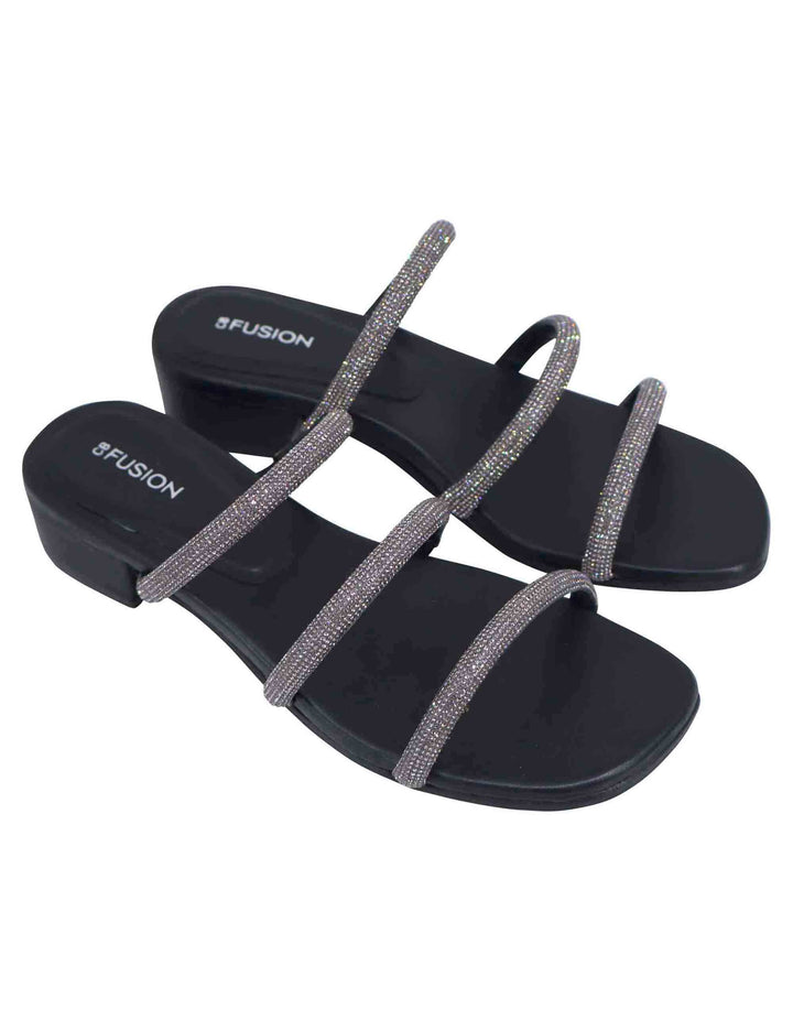 Spatarella Sandali donna in strass canna di fucile con tacco basso Hotsell