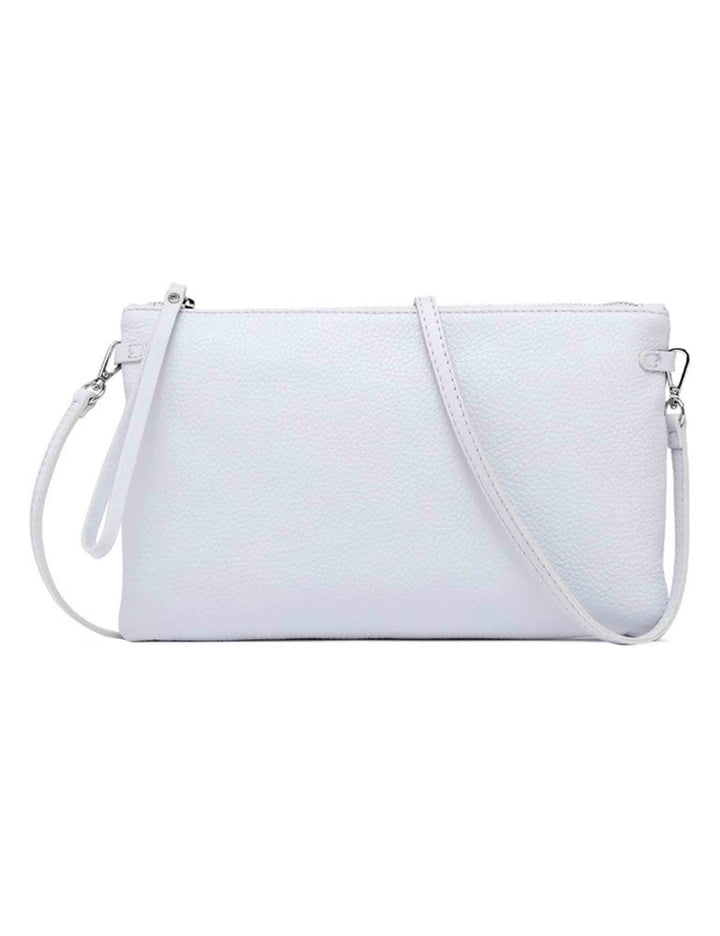 Spatarella Borse donna pochette Hermy in pelle acqua con manico a bracciale e tracolla in pelle Nuovo