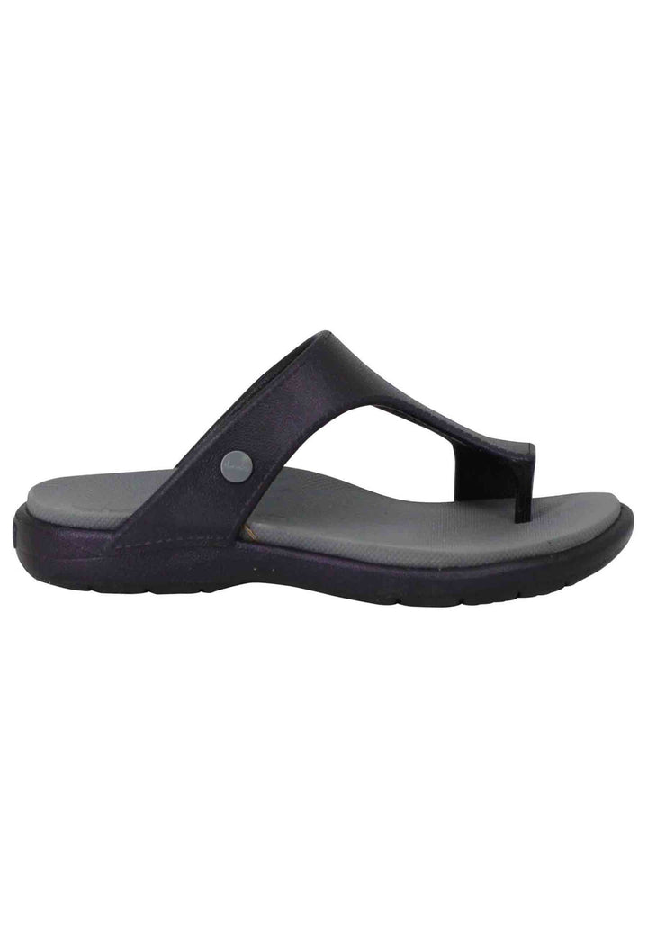 Spatarella Sandali infradito donna in gomma nera Sconto