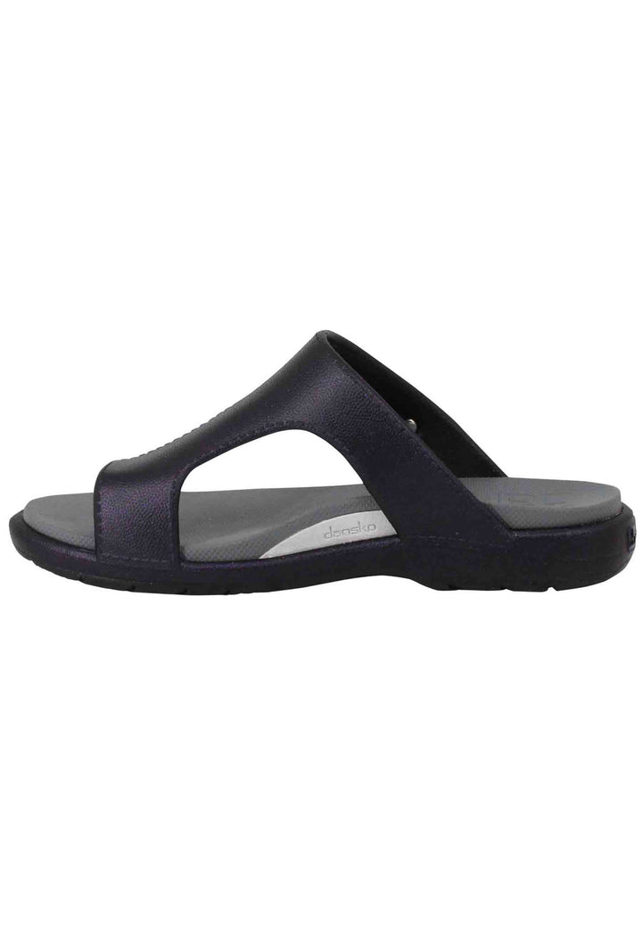 Spatarella Sandali infradito donna in gomma nera Sconto