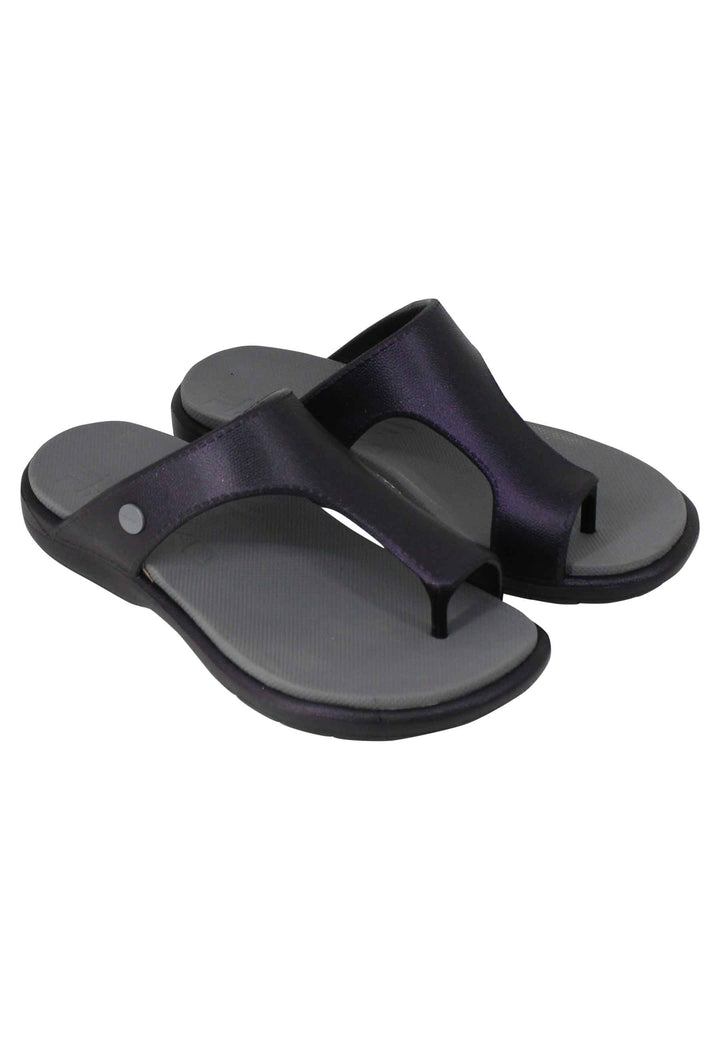 Spatarella Sandali infradito donna in gomma nera Sconto