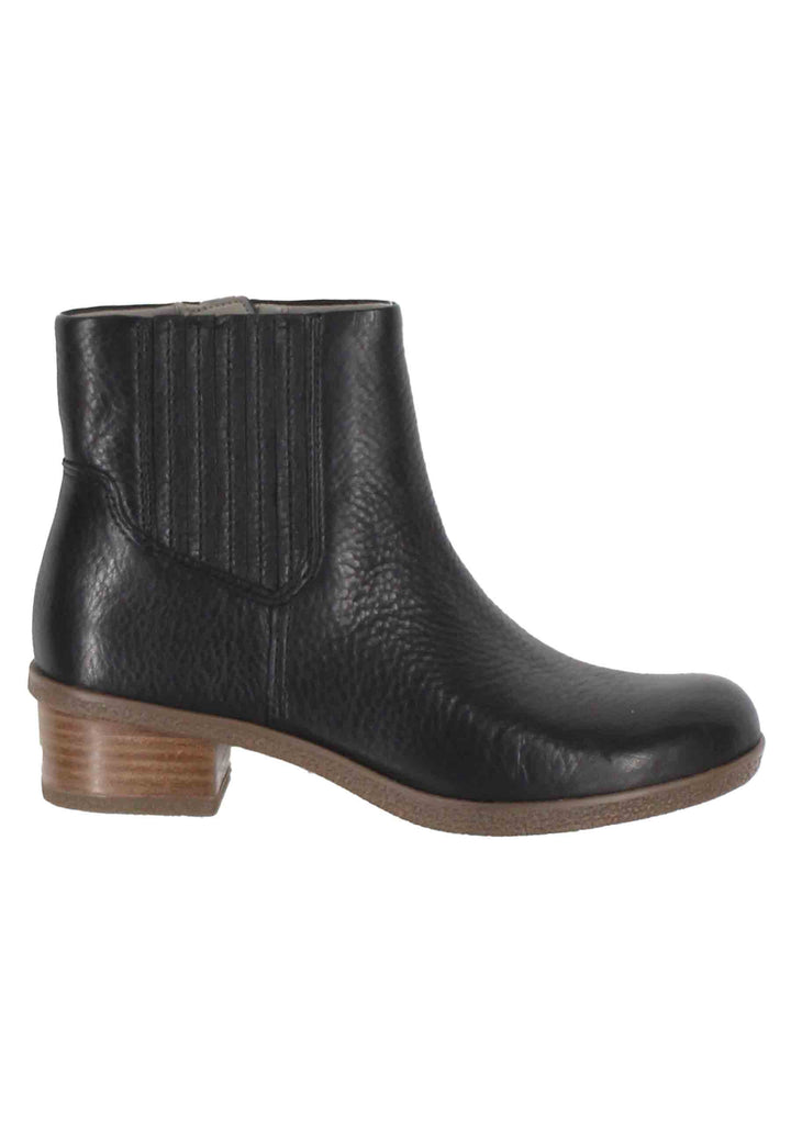 Spatarella Stivaletti donna whaterproff in pelle nero con suola in gomma Economico