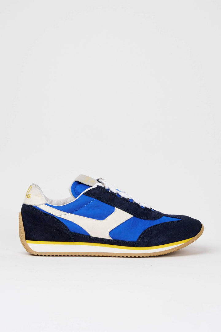 Spatarella Sneakers uomo Trainer '74 in camoscio blu e tessuto 003 Vendita Economica