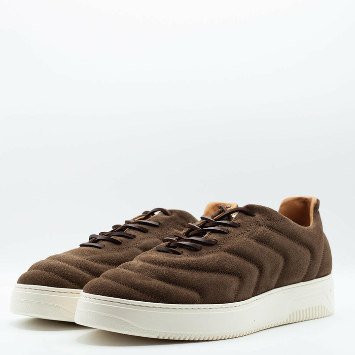 Spatarella Sneakers da uomo Bomber in camoscio marrone Offerta Pasqua