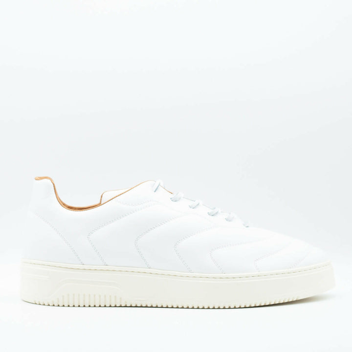 Spatarella Sneakers da uomo Bomber in pelle bianca Offerta Giorno del Papà