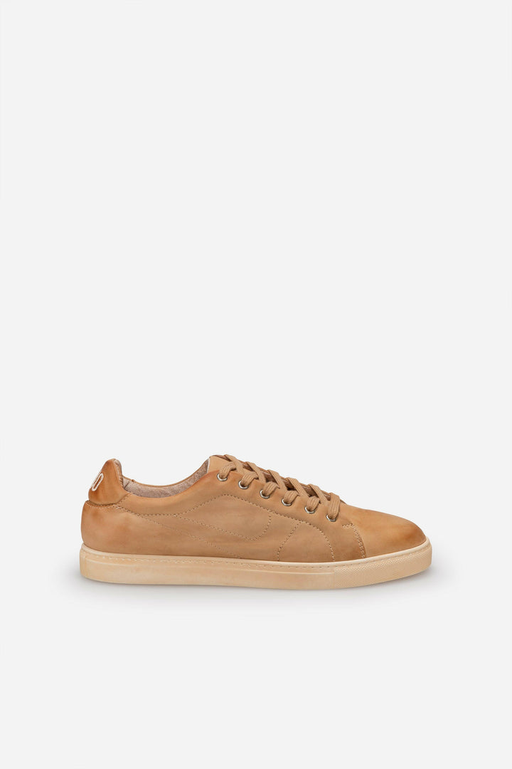 Spatarella Sneakers uomo N.100 in pelle camel vintage Vendita calda