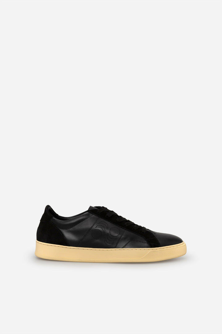 Spatarella Sneakers uomo Del Bello in pelle nera Italy