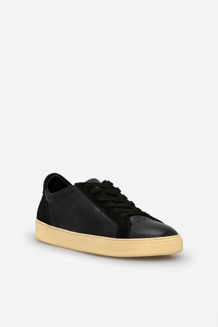 Spatarella Sneakers uomo Del Bello in pelle nera Italy