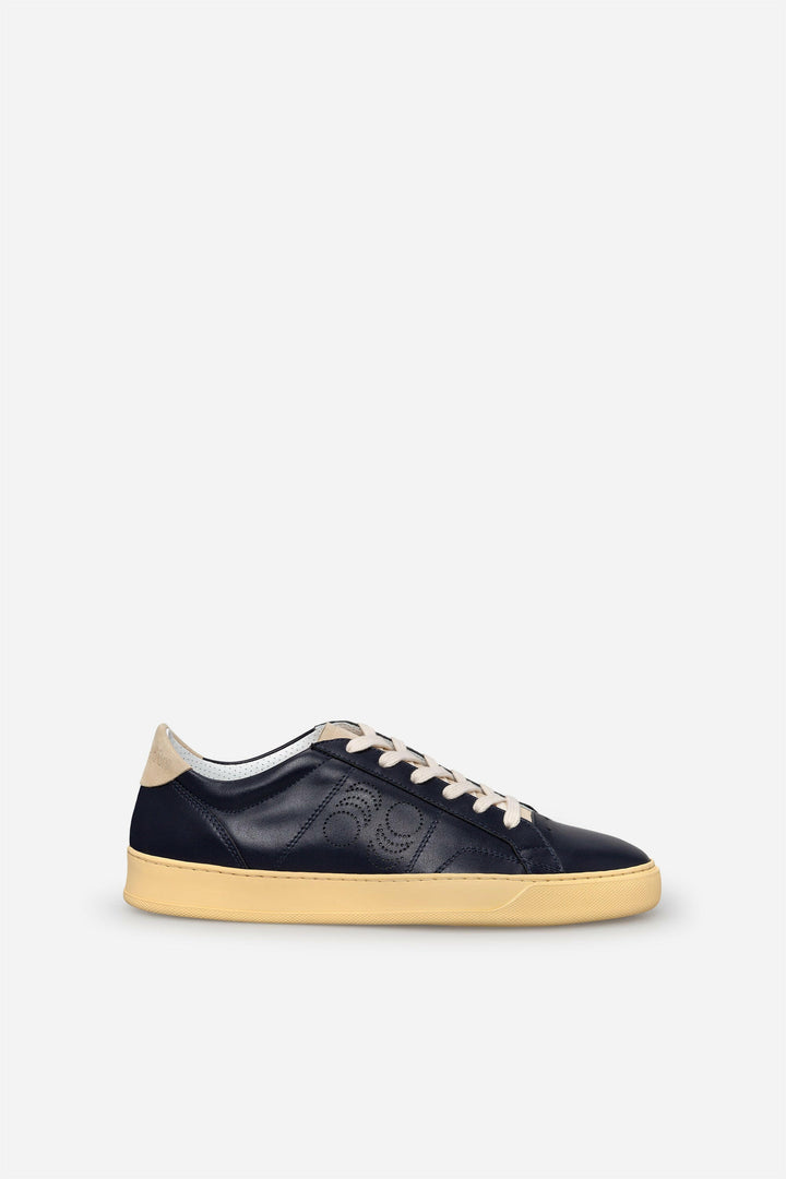 Spatarella Sneakers uomo Del Bello in pelle blu Italia