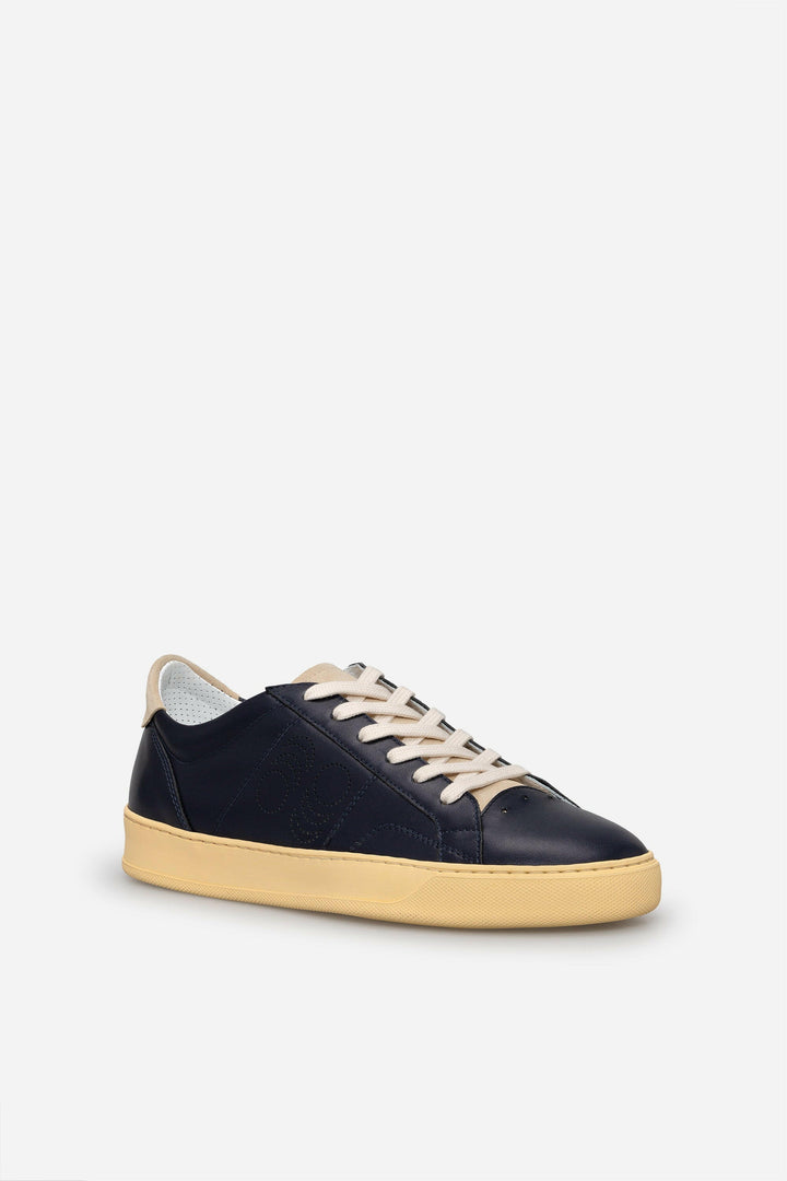 Spatarella Sneakers uomo Del Bello in pelle blu Italia