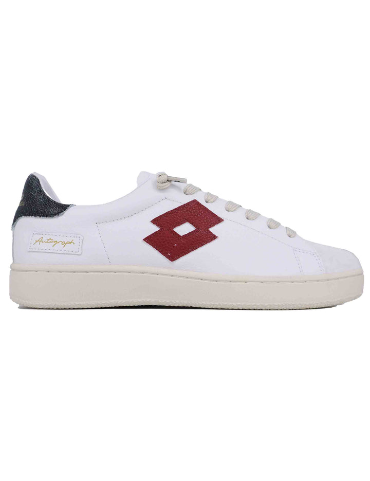 Spatarella Snekaers uomo in pelle bianca autograph Promozione