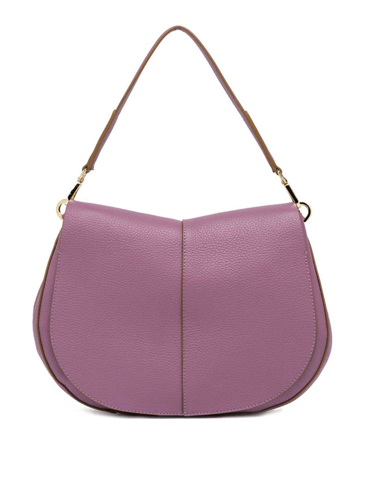 Spatarella Borse a spalla donna Helena Round in pelle viola Negozi Online