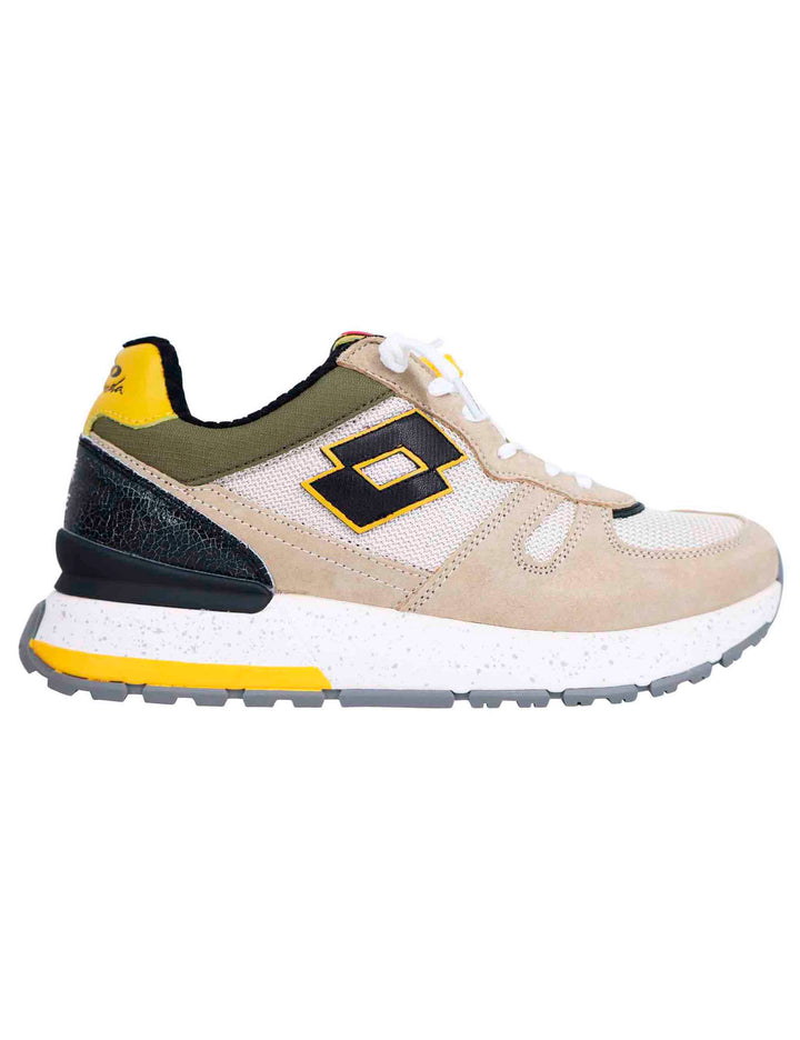 Spatarella Snekaers uomo in pelle e tessuto beige tokyo ginza Promozione Limitata