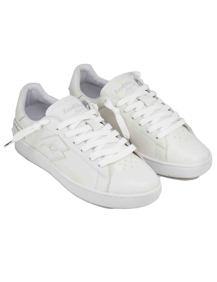 Spatarella Snekaers uomo in pelle bianca autograph Sottocosto