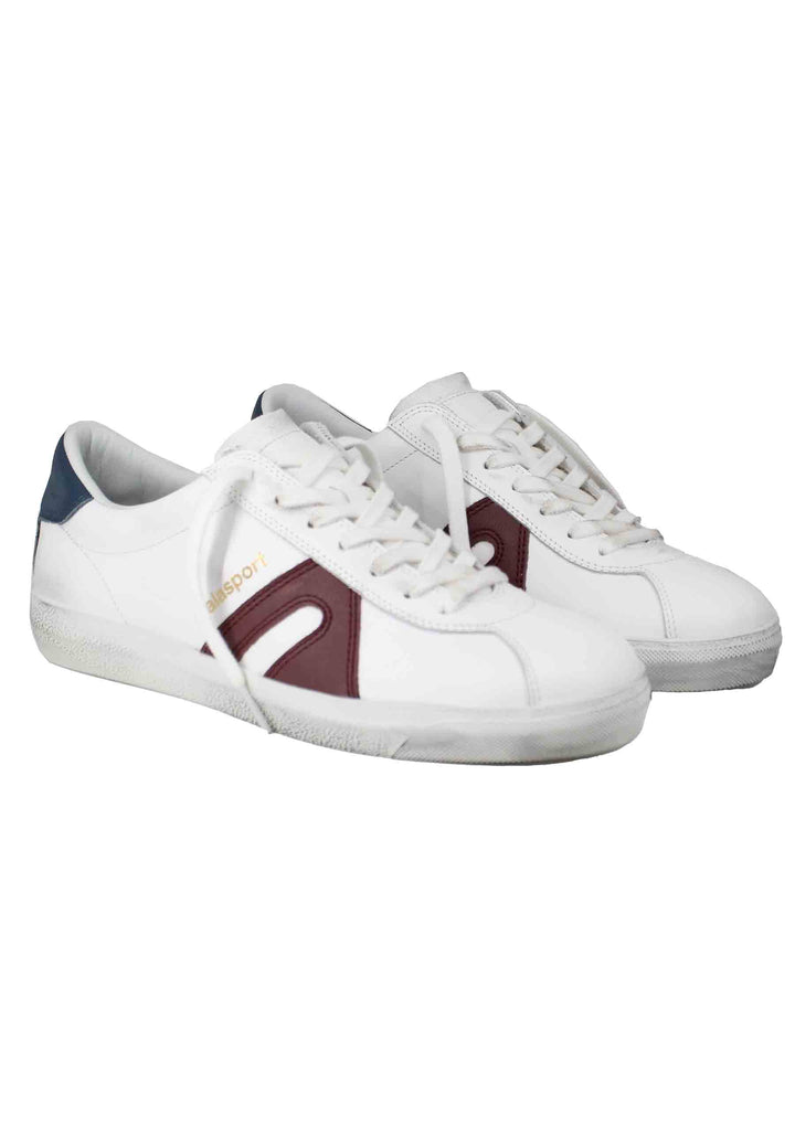 Spatarella Sneakers uomo in pelle bianca Convenienza