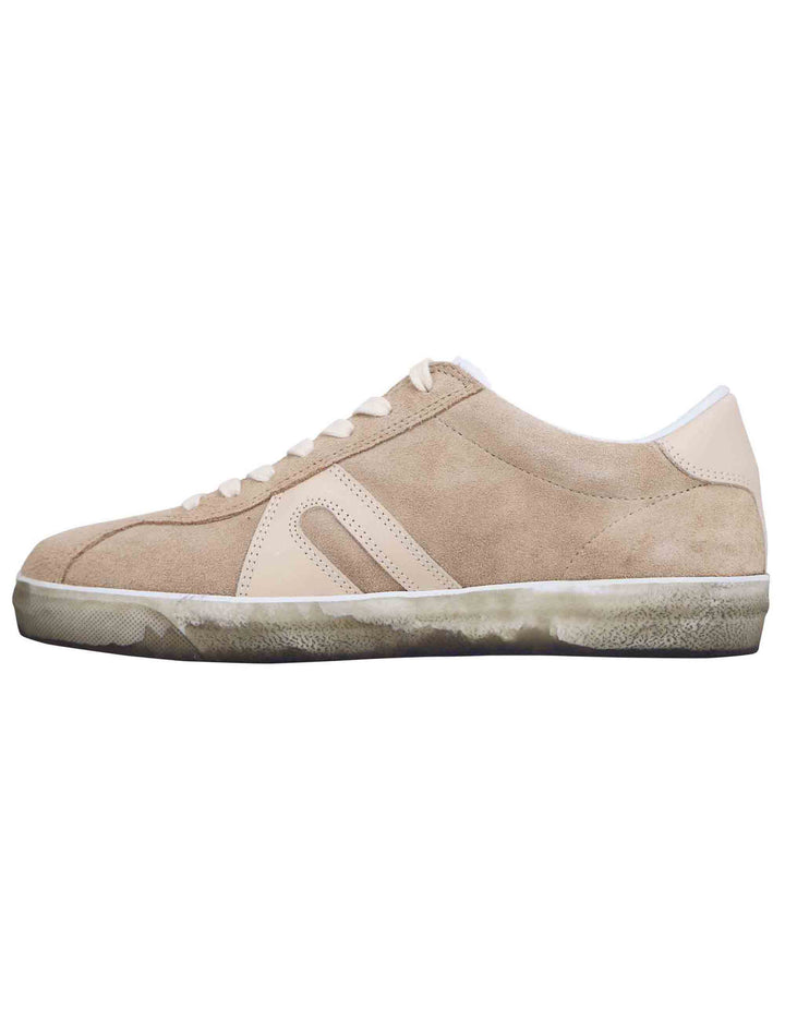 Spatarella Sneakers uomo in camoscio beige Novità