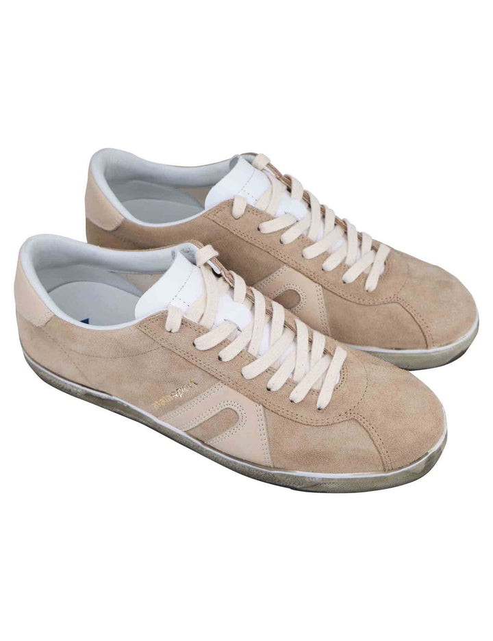 Spatarella Sneakers uomo in camoscio beige Novità