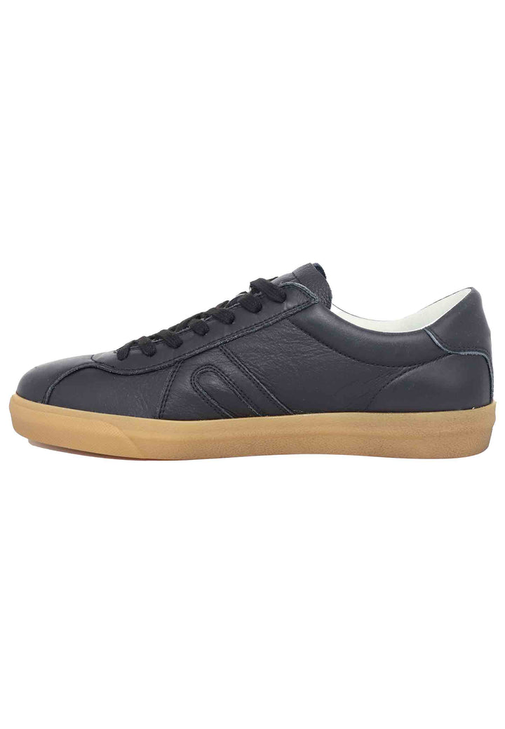 Spatarella Sneakers uomo in pelle nera Presa