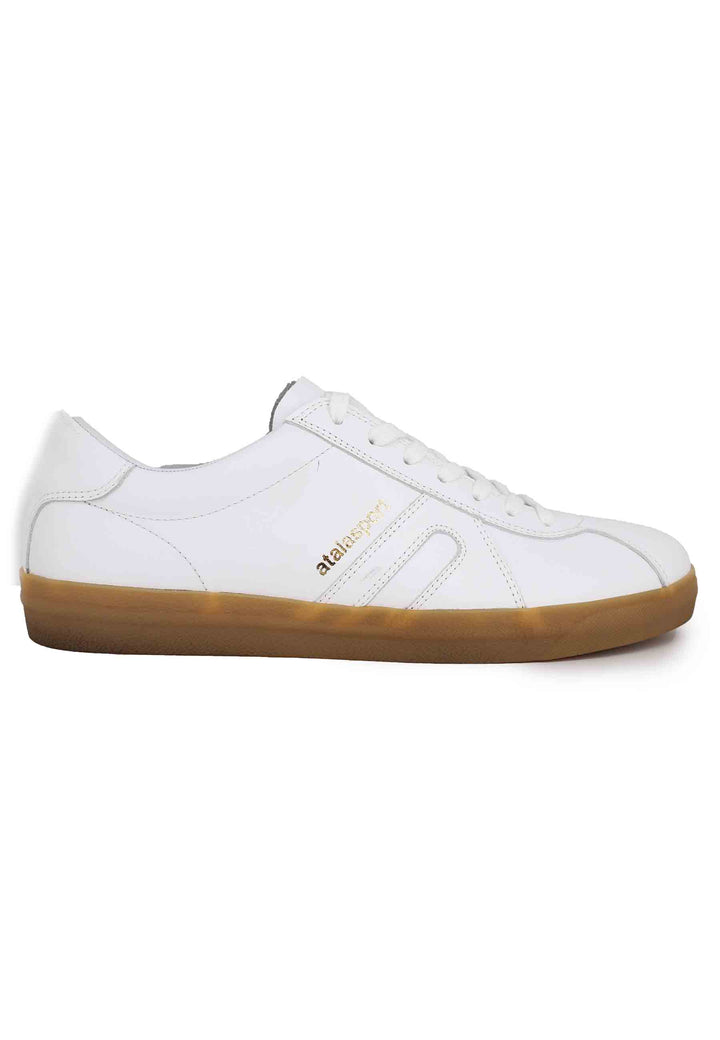 Spatarella Sneakers uomo in pelle bianca Sconto
